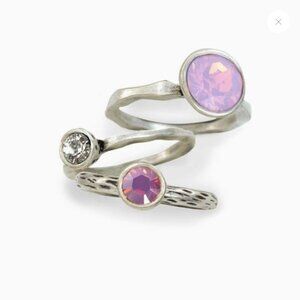 Set Of 3 Spirit Circle Stacking Rings